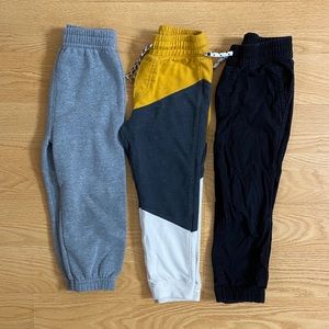 Black/Gray/Yellow Joggers